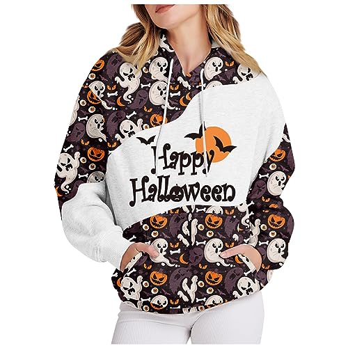 Womens Zip Up Sweatshirt White Zip Up Hoodie Womens Oversized Hoodie Halloween Hoodie for Women Half Zip Sweatshirt Women Graphic Hoodies Y2k Winter Outfits for Women 2023(2-Dark Purple,3X-Large)