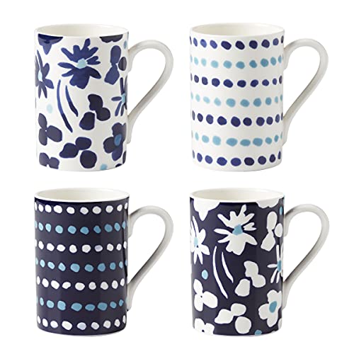 Kate Spade New York Floral Way 4-Piece Mug Set, 2.95, Multi