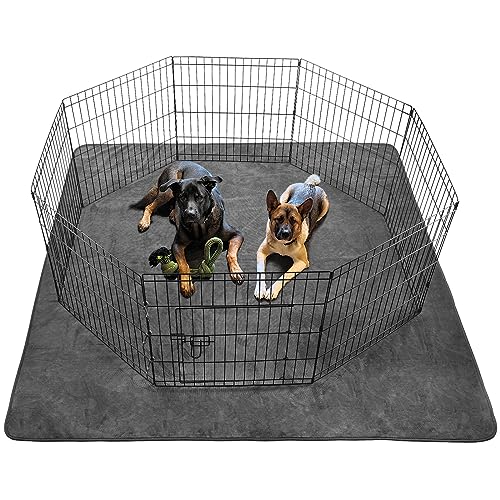Dog Pee Pad Washable-Extra Large 72x72/65x48 Instant Absorb Training Pads Non-Slip Pet Playpen Mat Waterproof Reusable Floor Mat for Puppy/Senior Dog Whelping Incontinence Housebreaking