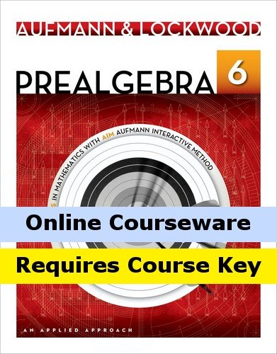 MindTap Mathematics for Aufmann/Lockwood's Prealgebra: An Applied Approach, 6th Edition