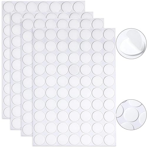 280 Pcs Double Sided Dot Stickers Removable Round Clear Sticky Tack No Trace Sticky Putty Waterproof Small Stickers for Festival Decoration (20mm, 280)