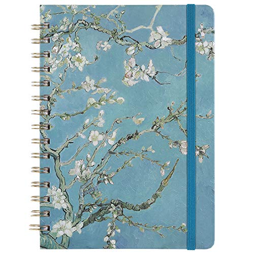Ruled Journal/Notebook- Lined Journal, 6.3' X 8.35', Hardcover, Back Pocket, Strong Twin-Wire Binding with Premium Paper, College Ruled Spiral Notebook/Journal, Perfect for School, Office & Home
