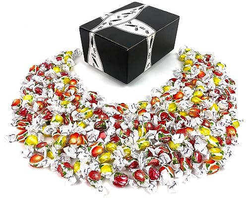 FIDA Perugina Capri (Fruttallegre) Hard Filled Candies, 2 lb Bag in a BlackTie Box