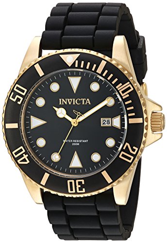 Invicta Men's 90303 Pro Diver Analog Display Quartz Black Watch