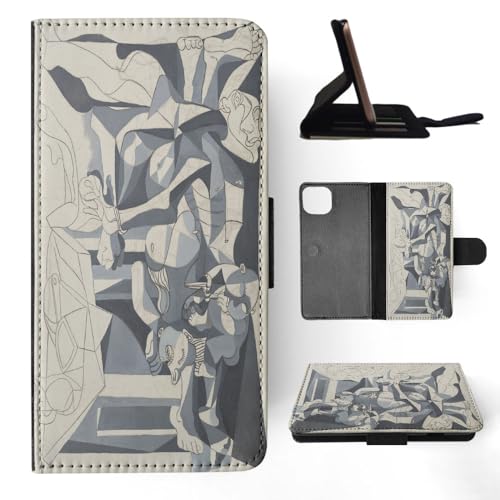 Pablo Picasso - The Charnel House Art Paint FLIP Wallet Phone CASE Cover for Apple iPhone 15 Plus