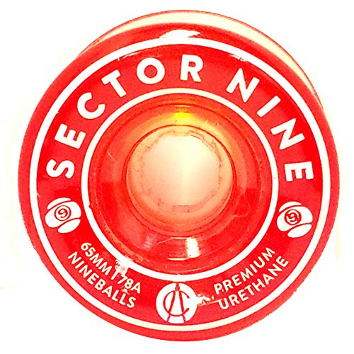 Sector 9 Nineballs Longboard Wheels 65MM 78A Warm Red