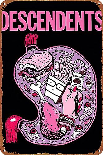Descendents Poster music poster Retro tin Sign Wall Art Decor Metal Sign Decoration Sign 8x12 inch