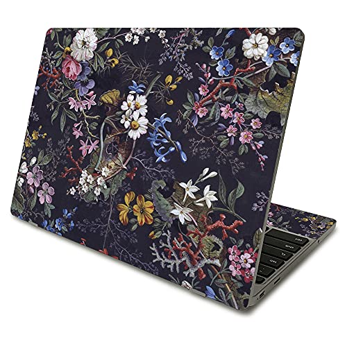 MightySkins Skin Compatible with Samsung Chromebook 4 (2021) 11.6' - Midnight Blossom | Protective, Durable, and Unique Vinyl Decal wrap Cover | Easy to Apply and Change Styles | Made in The USA