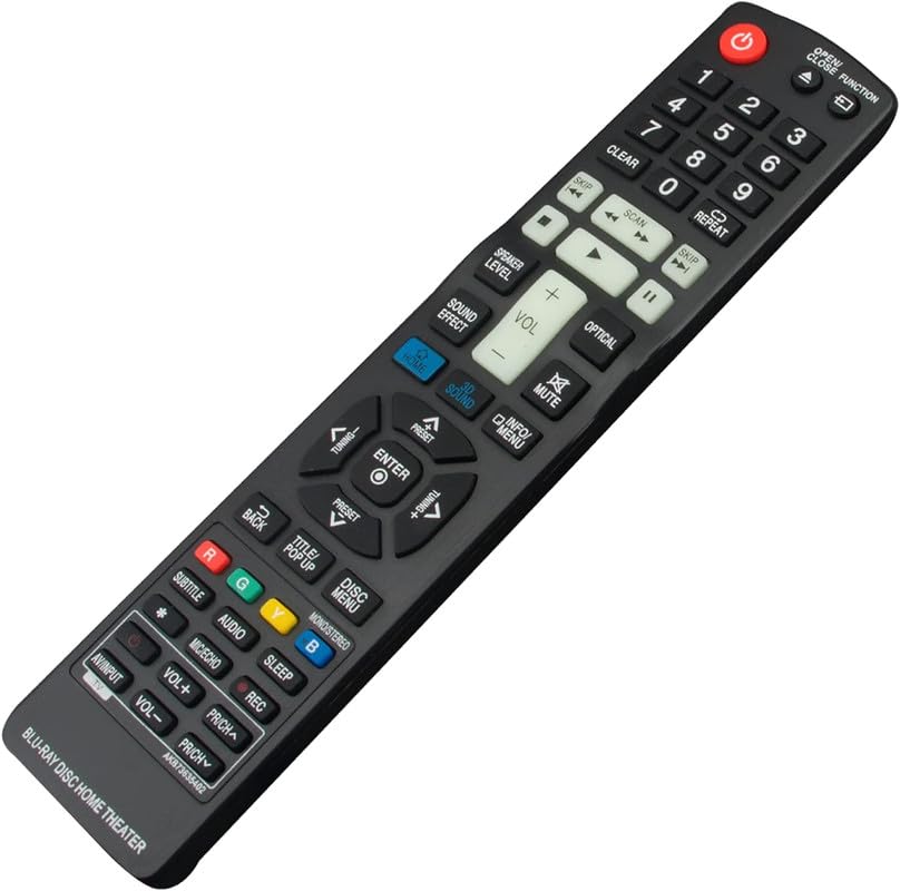KRPTQJoo Replacement Remote Control for LG NB4530B NB3530ANB NS2520A NB2420A NB3530A NB3532A NB2430A NB4540 NB2020A NB3540 NB4530A NB3510A NB4532B NB4543 NB2540 Sound Bar Soundbar Audio System