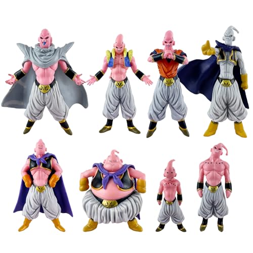 8pcs DBZ Majin Buu Action Figures,Action Figure Classic Figures βυU Action Figure Toys,Anime Figure Statue Collectible Decoration Toy Gift for Kids and Fans Obsessed with Character Collections