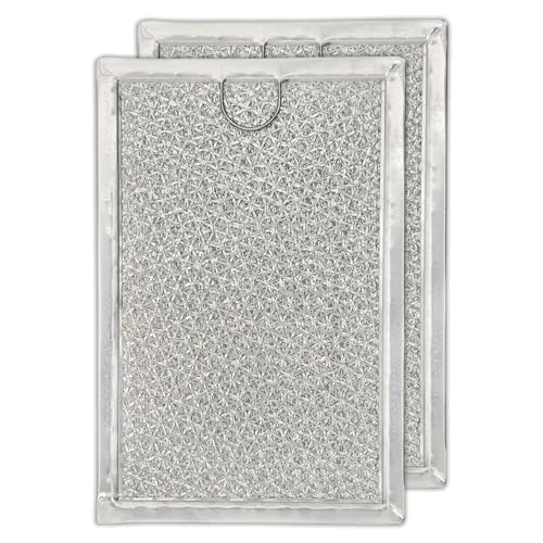 Microwave Filter Replacement 7.64” x 5.12” for GE WB06X10309 WB06X10359 Microwave Grease Filter - Also Fit’s LG Kenmore and More - Filters Kitchen Oven Air Entering Over the Range Vent Fan (2-Pack)