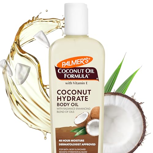 Palmer's Coconut Oil Formula Body Oil, Body Moisturizer with Green Coffee Extract, Bath Oil for Dry Skin, 8.5 Ounces