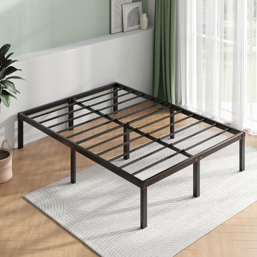 Novilla Full Size Bed Frame, 14 Inch Metal Platform Bed Frame Full Size with Storage Space Under Bed Frames, Heavy Duty Steel Slat Support, No Box Spring Needed, Easy Assembly