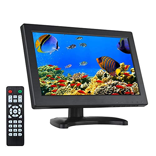 Eyoyo 12 Inch 16:9 Mini TFT LCD HDMI HD Monitor Screen 1366x768 Resolution with HDMI VGA BNC AV Input for PC Display