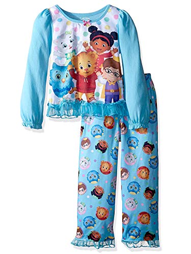 Daniel Tiger Toddler Girls Long Sleeve Poly Pajama Set (2T, Blue/Multi), (KY182523DA)