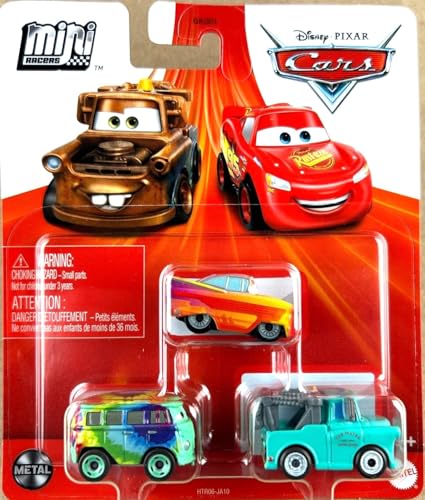 Disney Pixar Cars Mini Racers Mater - Fillmore Radiator - Springs Ramone 3 Pack Mini Cars