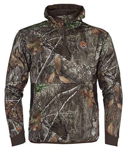ScentLok Savanna Aero Raid Lightweight Odor Control Camo Hunting Hoodie for Men (Realtree Edge, X-Large)