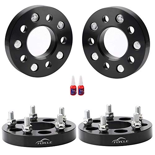FLYCLE 1' 5x4.5 to 5x4.75 Wheel adapters, 5x114.3mm to 5x120.65mm Conversion Wheel Adapter with 1/2-20 Thread Pitch 73mm Center Bore