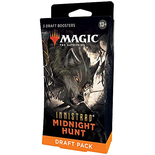 Magic: The Gathering Innistrad: Midnight Hunt 3-Booster Draft Pack | 45 Magic Cards