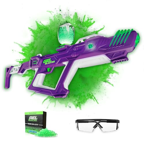 Gel Blaster Starfire XL - Glow-in-The-Dark Supersized Toy Gel Blasters with Water Based Beads - Semi, Full-Auto, Triple Burst Modes & Adjustable FPS - Outdoor Games & Toys - Ages 14+