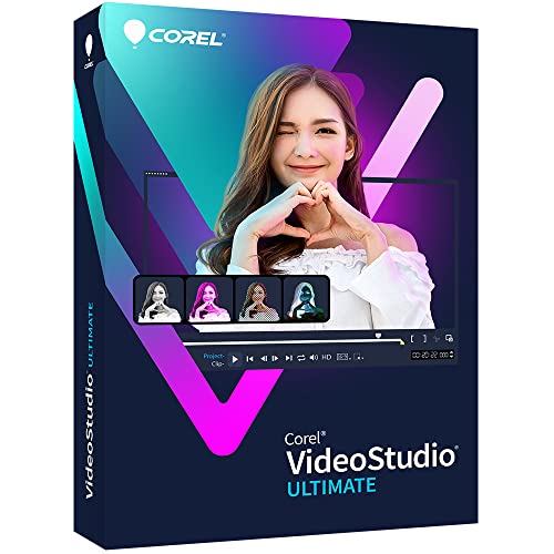 Corel VideoStudio Ultimate 2023 | Video Editing Software with Premium Effects Collection | Slideshow Maker, Screen Recorder, DVD Burner [PC Key Card]