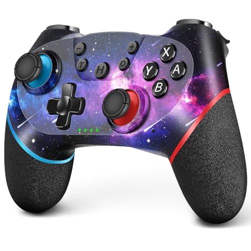 AceGamer Wireless Controller for Nintendo Switch/Lite/OLED, Galaxy Custom Design for Nintendo Switch Controllers, Dual Vibration/Turbo/Ergonomic for Switch Pro Controller! (Galaxy)