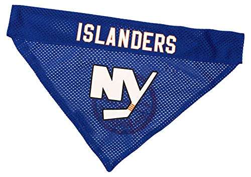 Pets First NHL New York Islanders Bandana for Dogs & Cats, Large/X-Large. - Cute & Stylish Bandana! The Perfect Hockey Fan Scarf Bandana, Great for Birthdays Or Any Party!