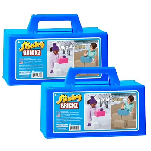 The Original Slinky Brickz Sand and Snow Outdoor Play Toy, Kids Toys for Ages 5 Up by Just Play
