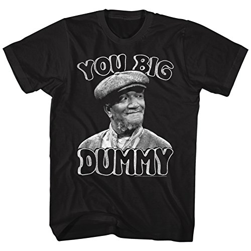 Redd Foxx You Big Dummy Sanford and Son Adult T-Shirt Tee Black