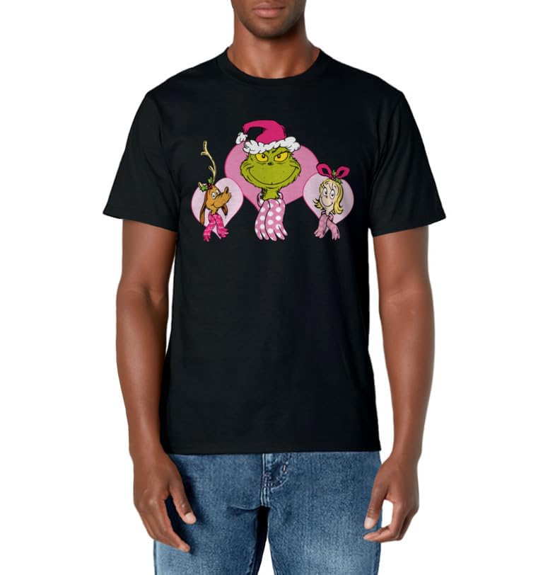 Dr. Seuss Pink Heart Trio T-shirt T-Shirt