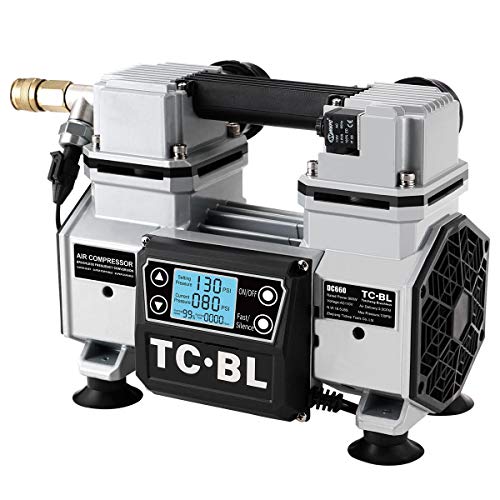 TC·BL Portable Air Compressor 110V,Ultra Quiet Air Compressor Oil Free and Lightweight Small Air Pump