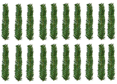 Haute Decor GarlandTies, 20 Pack 14 inches (Noble Fir) Twist Ties with Strong Inner Wire for Securing Garland, Lights, and More!