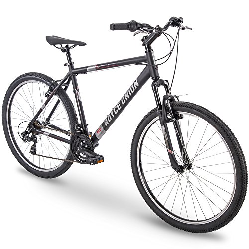 ROYCE UNION RMT 27.5' Mens 21-Speed All-Terrain Mountain Bike, 22' Aluminum Frame, Twist Shift, Matte Black