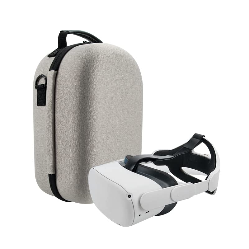 subeirey for Oculus Quest 2 Accessories, VR case Hard Waterproof Bag,Lightweight and Portable Travel Carrying Case, Crossbody Chest Bag, VR Gaming Headset and Controllers Storage Bag