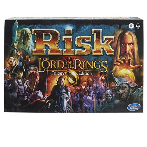 Hasbro Gaming Risk: The Lord of The Rings Trilogy Edition Strategy Family Board Games, Ages 10 and Up, for 2-4 Players (Amazon Exclusive)