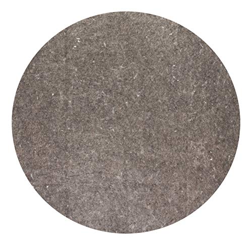 Anji Mountain AMB01RPD-080R Premium 8' Round All-Surface Rug Pad, Gray/Tan