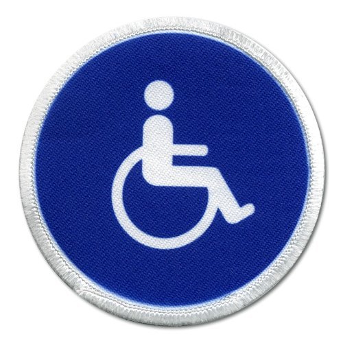 Creative Clam Blue Disabled Handicapped Medical Symbol 3 Inch Patch