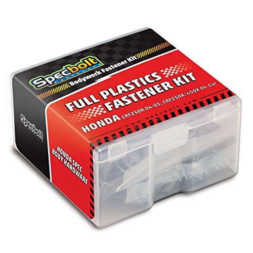 Specbolt Full Plastics Fastener Kit Fits: Honda - CRF250R (2004-2005) & CRF250X / CRF450X (2004-CUR) #0420