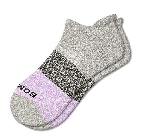 Bombas Women's Ankle Socks (Wisteria/Grey, Medium)