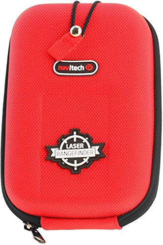 Navitech Red EVA Hard Case/Rangefinder Cover Compatible with Leupold PinCaddie 2 Golf Rangefinder
