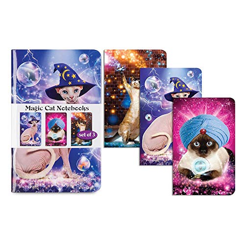 Archie Mcphee Marching Cat Magic Notebook - Set of 3