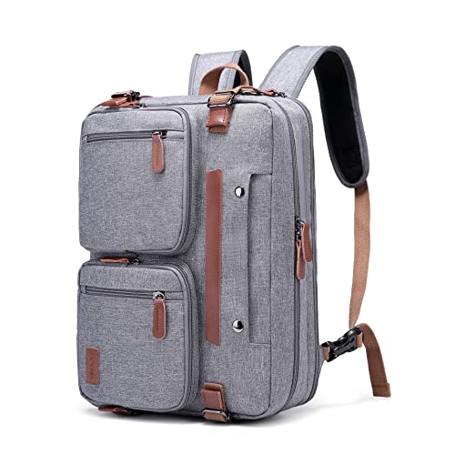 MOLNIA 3 in 1 Laptop Backpack, 17.3 inch Computer Bags for Men, Laptop Backpack for Men, for Travel Bussiness Men Women, Grey