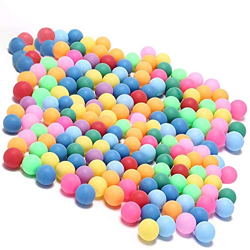 KEVENZ 60-Pack Ping Pong Balls, Assorted Color Table Tennis Balls, Multi-Color Pong Balls for Pong Games, Arts and Craft, Party Decoration and Pet Toy