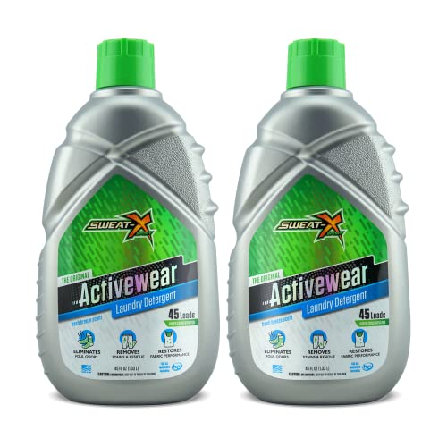 Sweat X Sport Extreme Laundry Detergent, High Performance Sports Wash for Activewear and All Fabrics - 2 Pack
