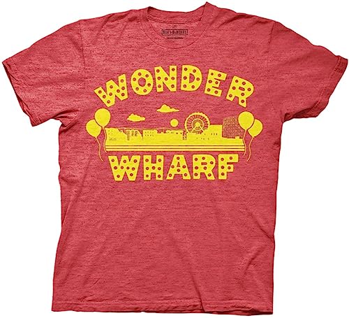 Ripple Junction Bob's Burgers Wonder Wharf Adult T-Shirt Large Heather Red