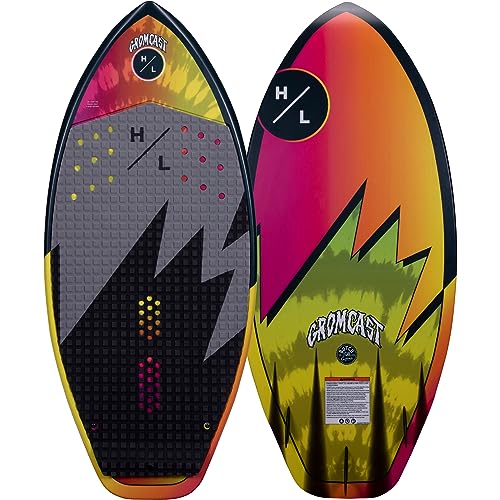Hyperlite Gromcast Wakesurfer - Kids Wakesurf Board Shaped by Scott Bouchard - Great Board for Beginners & Ideal for Young Riders - 3ft 9in