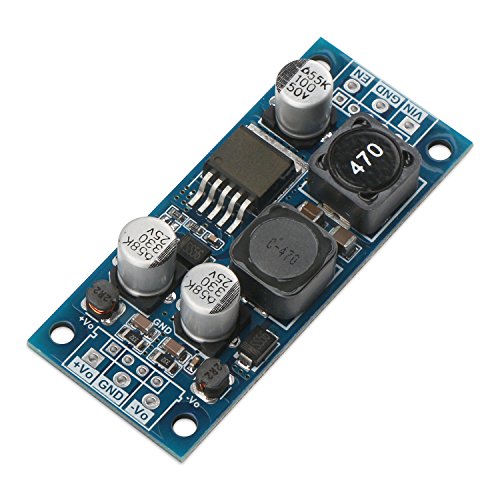 DROK Micro Boost Voltage Converter DC 4.8-35V to DC ±15V Positive Negative Dual Output Module 660mA Power Regulator Step Up Volts Transformer Board for OP-Amps
