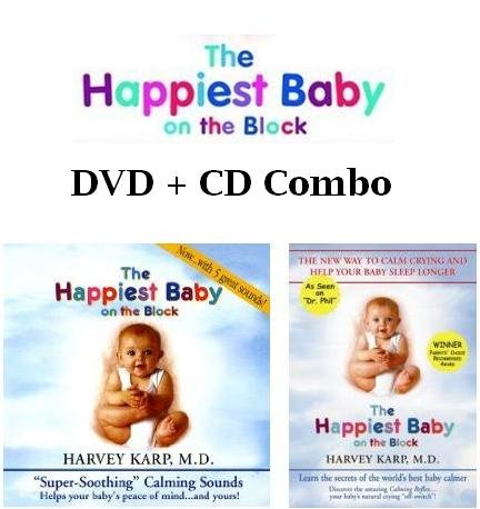 The Happiest Baby on the Block DVD + CD COMBO By Dr. Harvey Karp The New Way to Calm Crying, and Help Your Baby Sleep Longer + 'Super Soothing' Calming Sounds CD With 5 great sounds!