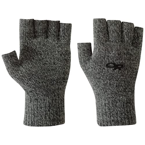 Outdoor Research Fairbanks Fingerless Gloves, Charcoal, Large/X-Large