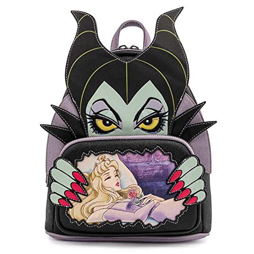 Loungefly Disney Villains Scene Maleficent Sleeping Beauty Womens Double Strap Shoulder Bag Purse